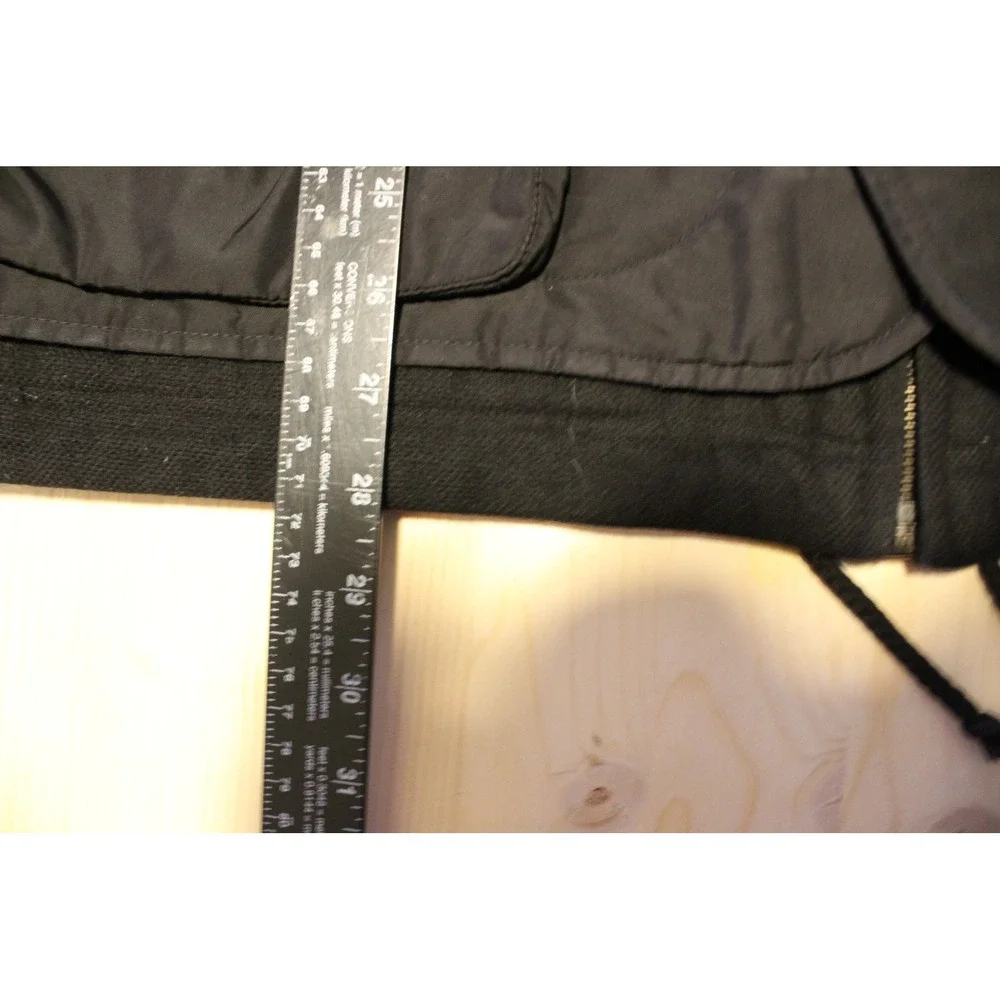 Michael Bogner Vest Mens XL Black Utility Multi-Pocket Full Zip Button Gorpcore